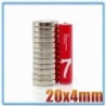 N35 - neodymium magnet - strong round disc - 20mm * 4mmN35