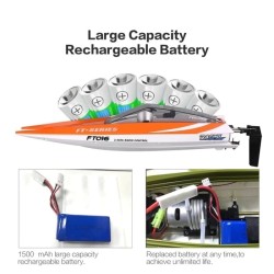 Feilun FT016 - racing boat - waterproof - 2.4G 4CH - high speed 35km/h - RC toyBoats