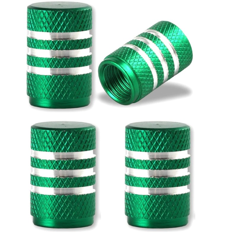 Aluminum tire valves - stripes design - 4 piecesWheel parts