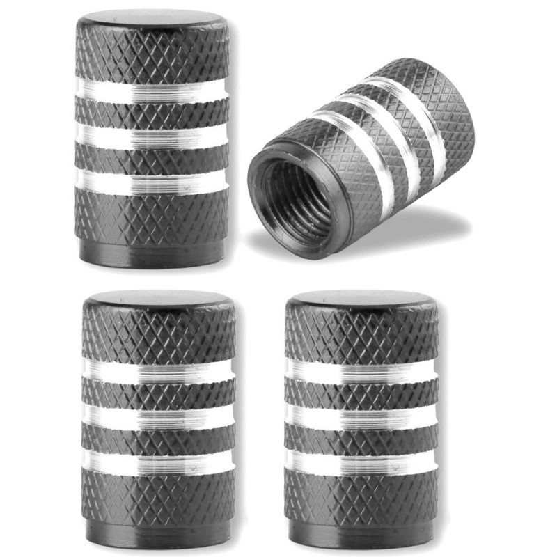 Aluminum tire valves - stripes design - 4 piecesWheel parts