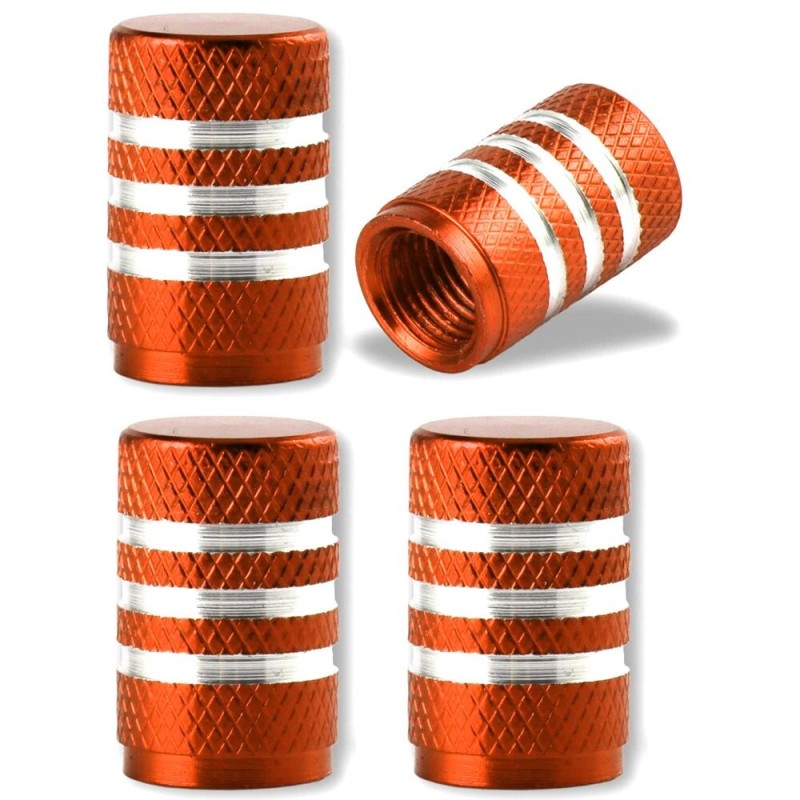 Aluminum tire valves - stripes design - 4 piecesWheel parts