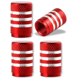 Aluminum tire valves - stripes design - 4 piecesWheel parts