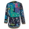 Fashionable loose cardigan - long sleeve summer coat - ethnic floral printJackets