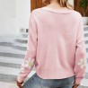 Classic cardigan - long sleeve sweater - with buttons - floral patternHoodies & Jumpers