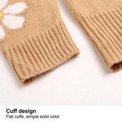 Classic cardigan - long sleeve sweater - with buttons - floral patternHoodies & Jumpers