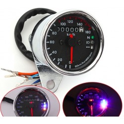 Universal motorcycle dual Odometer - speedometer - LED gauge KM/HInstruments