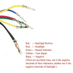 Universal motorcycle dual Odometer - speedometer - LED gauge KM/HInstruments