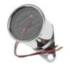 Universal motorcycle dual odometer - speedometer - gauge - chromeInstruments