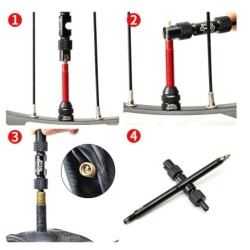 Multifunctional bike tool - schrader - presta - wrench - tire nozzle installation - valve removalRepair