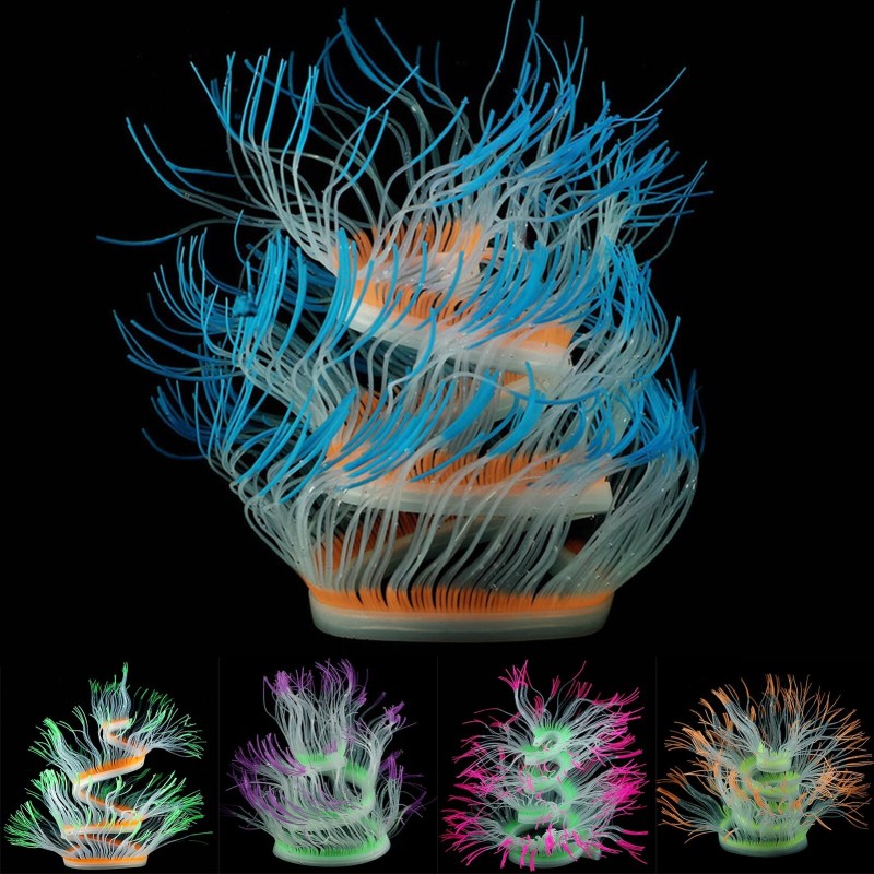 Colorful luminous coral - artificial silicone plantDecorations