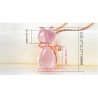 Stylish rose gold necklace - cat shaped pendant - crystals - pink opalNecklaces