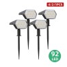 Solar powered lights - landscape spotlights - 3 lighting modes - 92 LED - IP67 waterproofSolar lighting