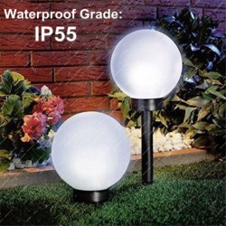 Garden solar light - ground stick - round ball - LED - waterproof - 4 piecesSolar lighting