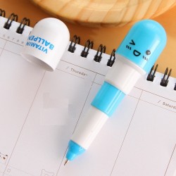 Pill shaped ballpoint pen - 6 piecesPens & Pencils