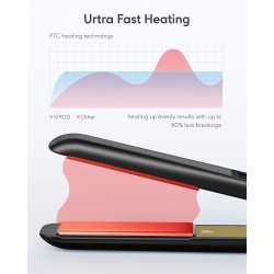 2 in 1 professional hair straightener - curler - titanium - LCD digital displayHair straighteners
