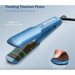 2 in 1 professional wide straightener - curler - digital LCD display - dual VoltageHair straighteners