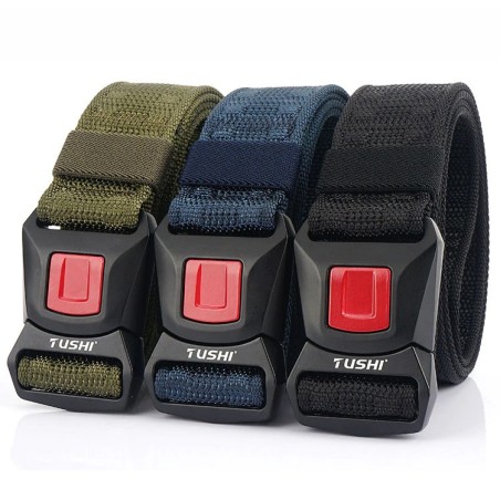 Stylish tactical belt - quick release metal buckle - nylonBelts