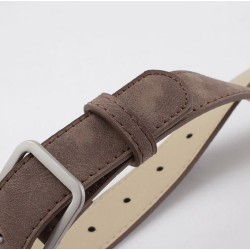 Classic leather belt - with metal buckleBelts