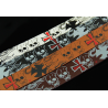 Fashionable leather belt - metal buckle - punk style - skull / skeleton pattern - unisexBelts