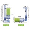 Aquarium air pump - biochemical filter - double foam sponge - ultra quietPumps