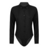 Elegant bodysuits - long sleeve blouse - with buttonsBlouses & shirts