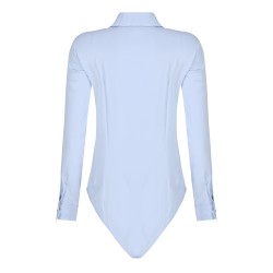 Elegant bodysuits - long sleeve blouse - with buttonsBlouses & shirts