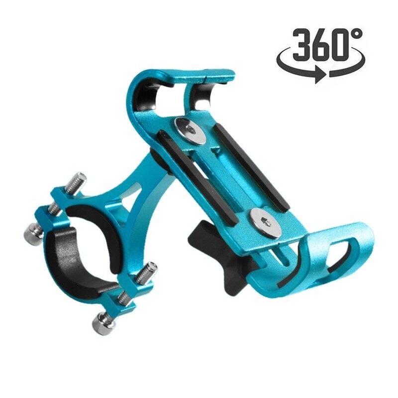 Universal phone holder - for bike / motorcycle handlebar - anti-slip - clip - rotatable - aluminum alloyHolders