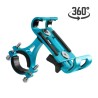 Universal phone holder - for bike / motorcycle handlebar - anti-slip - clip - rotatable - aluminum alloyHolders