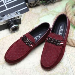 Fashionable men's loafers - shallow suede shoesShoes