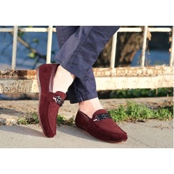 Fashionable men's loafers - shallow suede shoesShoes