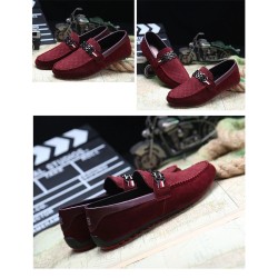 Fashionable men's loafers - shallow suede shoesShoes