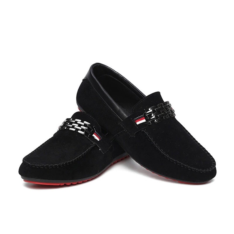 Fashionable men's loafers - shallow suede shoesShoes