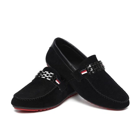 Fashionable men's loafers - shallow suede shoesShoes
