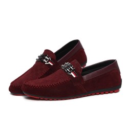 Fashionable men's loafers - shallow suede shoesShoes