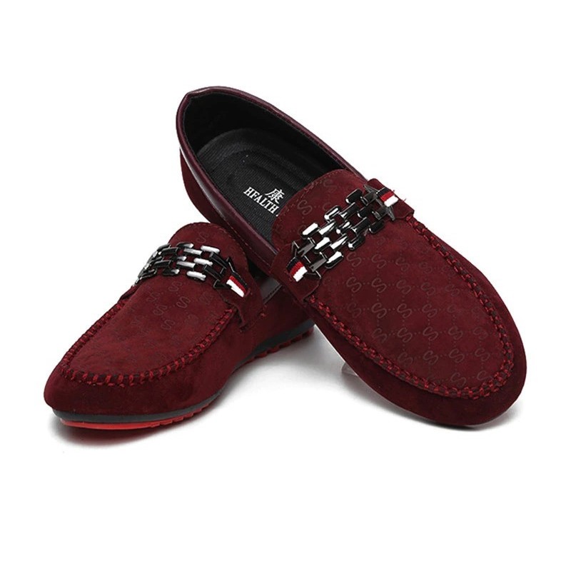 Fashionable men's loafers - shallow suede shoesShoes