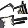 Fashionable small round sunglasses - gradient lens - double color - rivets - UV400Sunglasses