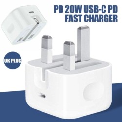 PD 20W - USB-C PD - 100-240V - fast charger - UK plugChargers