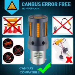 Car turn signal light - LED bulb - P21W 1156 - BAU15S PY21W - 7440 W21W - 2 piecesLED
