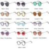 Retro round sunglasses - steampunk style - UV400 - unisexSunglasses