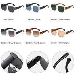 Retro square sunglasses - metal frame - UV400Sunglasses