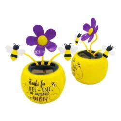 Solar powered toy - dancing flower / butterfly / unicorn / dog pawSolar