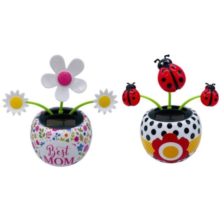 Solar powered toy - dancing flower / ladybugsSolar