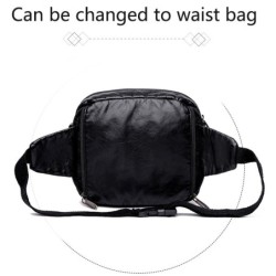 Small shoulder / waist bag - leather - rivets - zippersBags