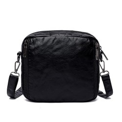 Small shoulder / waist bag - leather - rivets - zippersBags