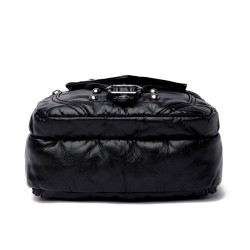 Small shoulder / waist bag - leather - rivets - zippersBags