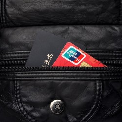 Small shoulder / waist bag - leather - rivets - zippersBags