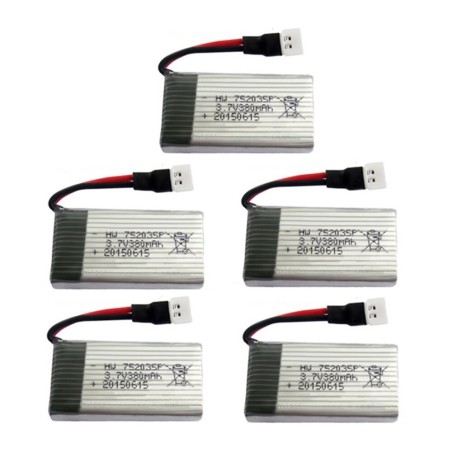 Eachine - Hubsan - 3.7V 380mah - 25C lipo battery - 5 piecesBatteries