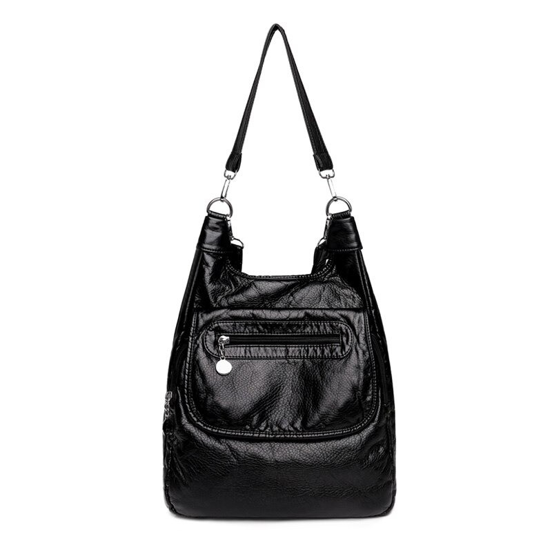 Multifunctional leather bag - backpack - large capacityBackpacks