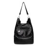 Multifunctional leather bag - backpack - large capacityBackpacks