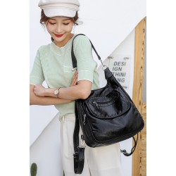 Multifunctional leather bag - backpack - large capacityBackpacks